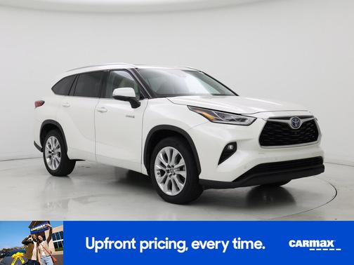 White 2021 Toyota Highlander Hybrid Limited