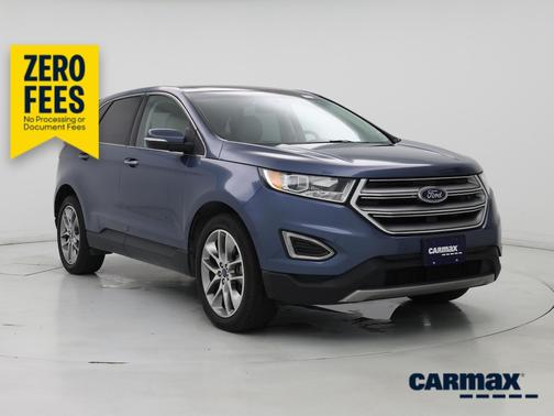 Blue 2018 Ford Edge Titanium