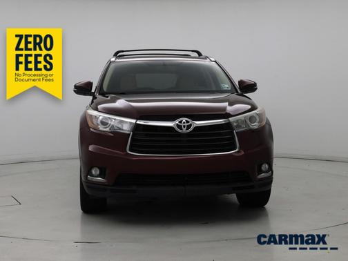 Burgundy 2016 Toyota Highlander Limited
