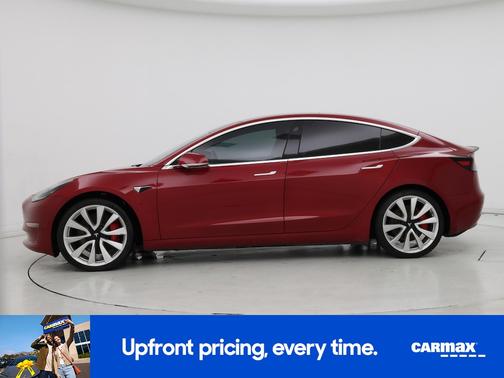 Red 2019 Tesla Model 3 Performance