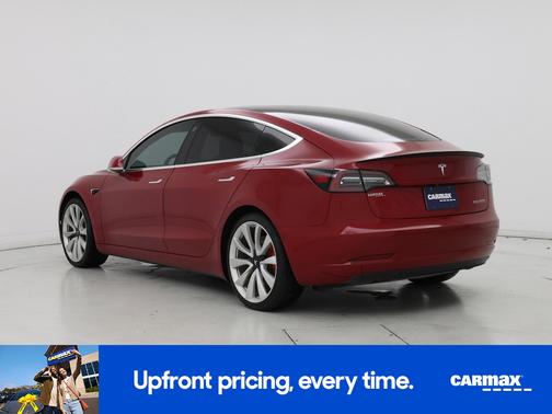 Red 2019 Tesla Model 3 Performance