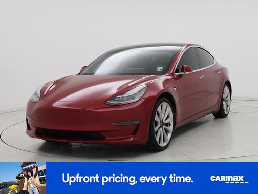 Red 2019 Tesla Model 3 Performance