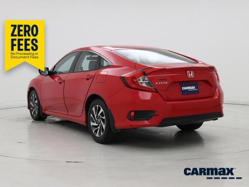 Red 2016 Honda Civic EX