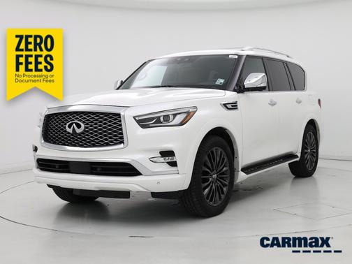 White 2023 INFINITI QX80 Sensory