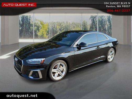 Mythos Black Metallic 2021 Audi A5 45 S line Premium
