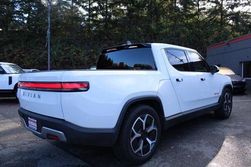 Glacier White 2023 Rivian R1T Adventure Quad Motor Large Pack