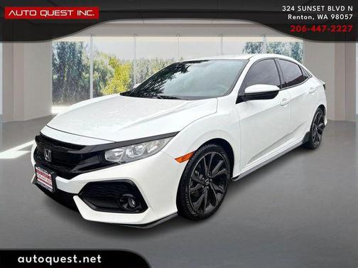 White Orchid Pearl 2019 Honda Civic Sport