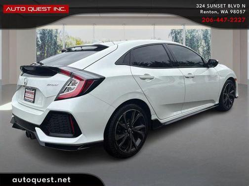 White Orchid Pearl 2019 Honda Civic Sport