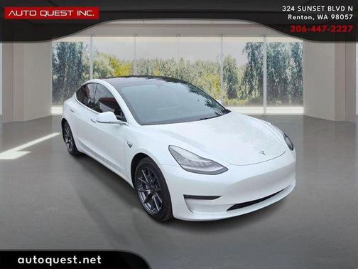 Pearl White Multi-Coat 2020 Tesla Model 3 Long Range