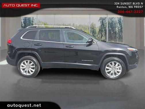 Brilliant Black Crystal Pearlcoat 2015 Jeep Cherokee Limited