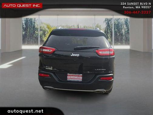 Brilliant Black Crystal Pearlcoat 2015 Jeep Cherokee Limited