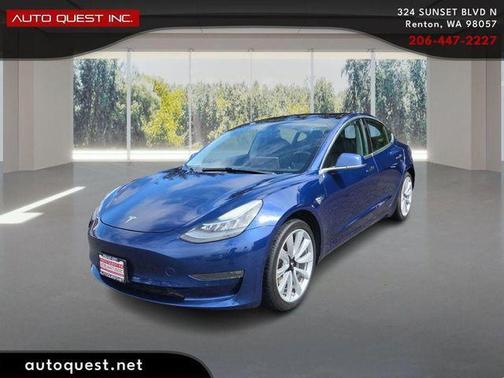 Deep Blue Metallic 2018 Tesla Model 3 Long Range