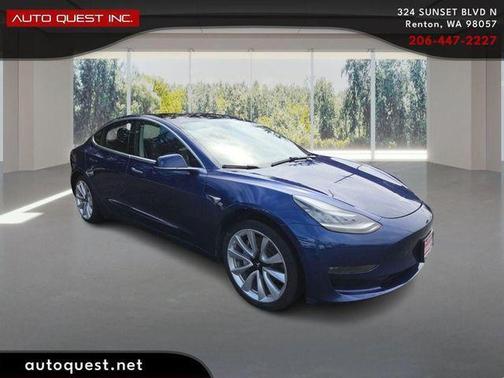 Deep Blue Metallic 2018 Tesla Model 3 Long Range