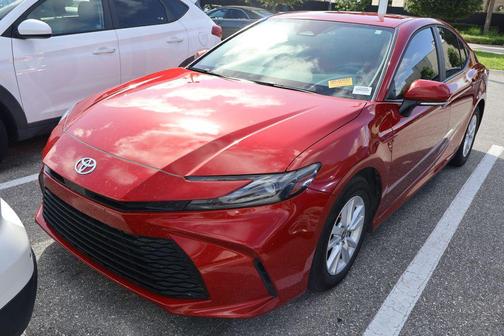Supersonic Red 2025 Toyota Camry LE