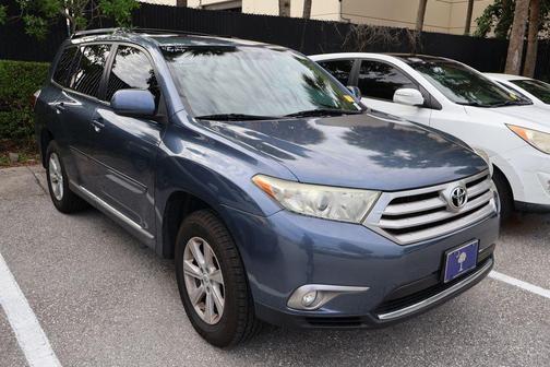 Shoreline Blue Metallic 2013 Toyota Highlander SE