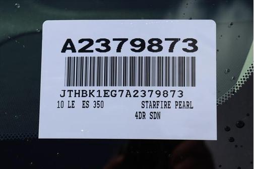 2010 Lexus ES 350 Base