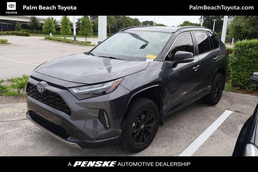 Magnetic Gray Metallic/Midnight Black Metallic 2024 Toyota RAV4 Hybrid SE