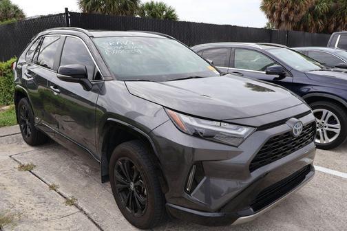 Magnetic Gray Metallic/Midnight Black Metallic 2024 Toyota RAV4 Hybrid SE