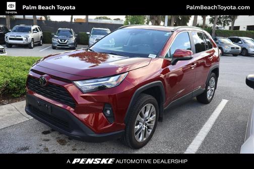 Ruby Flare Pearl 2025 Toyota RAV4 XLE Premium