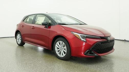 Finish Line Red/Midnight Black Metallic 2026 Toyota Corolla SE
