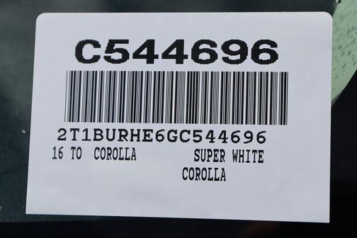 2016 Toyota Corolla S