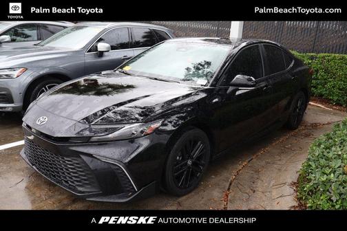 Midnight Black Metallic 2025 Toyota Camry SE