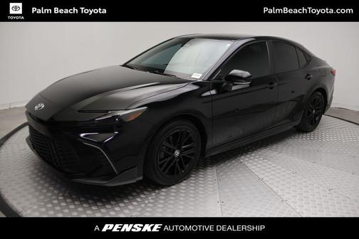 Midnight Black Metallic 2025 Toyota Camry SE