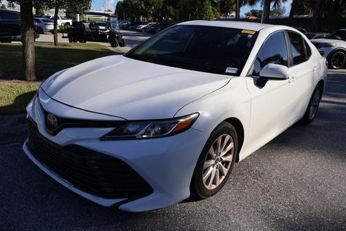 Super White 2019 Toyota Camry LE