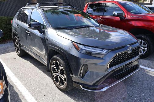 Magnetic Gray Metallic/Midnight Black Metallic 2023 Toyota RAV4 Prime XSE