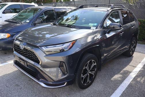 Magnetic Gray Metallic/Midnight Black Metallic 2023 Toyota RAV4 Prime XSE