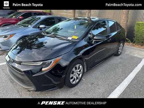 Midnight Black Metallic 2023 Toyota Corolla LE