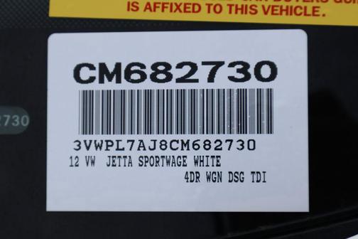 Candy White 2012 Volkswagen Jetta SportWagen TDI