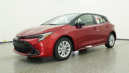 Finish Line Red/Midnight Black Metallic 2026 Toyota Corolla SE