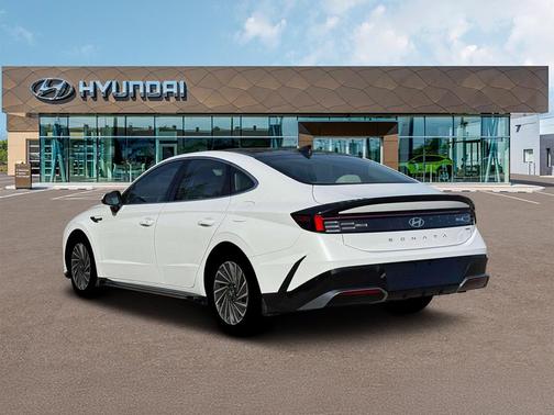 Serenity White 2026 Hyundai SONATA Hybrid SE