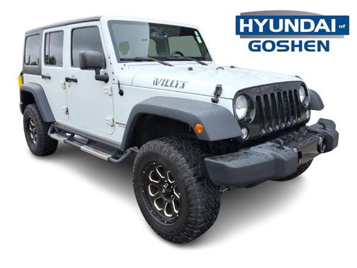 Bright White Clearcoat 2017 Jeep Wrangler Unlimited Willy Wheeler 4x4