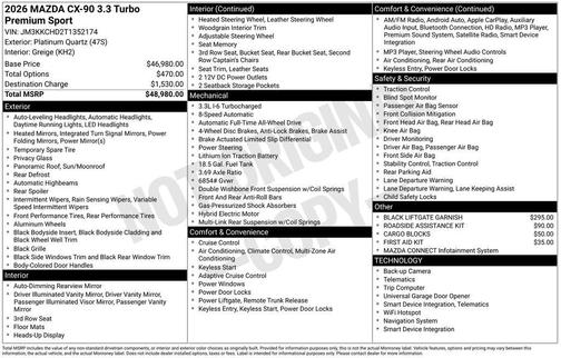 2026 Mazda CX-90 Premium