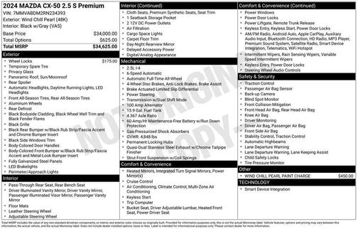 2024 Mazda CX-50 2.5 S Premium Package