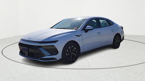 White 2026 Hyundai SONATA Hybrid Blue