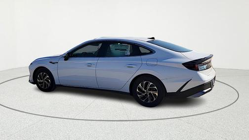 White 2026 Hyundai SONATA Hybrid Blue