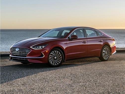 Portofino Gray 2023 Hyundai SONATA Hybrid Blue