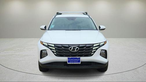 White Pearl 2024 Hyundai TUCSON Hybrid Blue