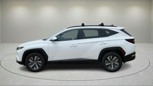 White Pearl 2024 Hyundai TUCSON Hybrid Blue