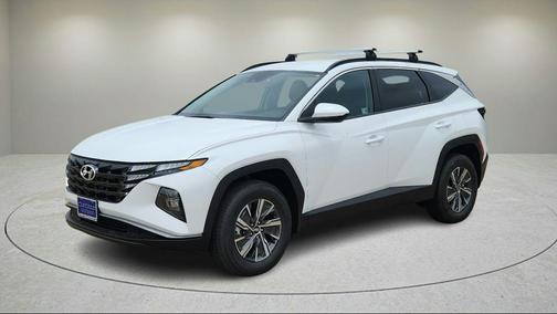 White Pearl 2024 Hyundai TUCSON Hybrid Blue