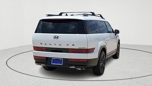 White 2025 Hyundai SANTA FE HEV Calligraphy