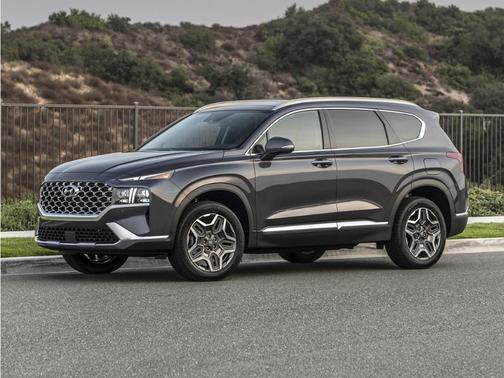 Stormy Blue 2023 Hyundai SANTA FE HEV SEL Premium