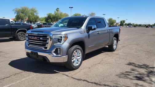 Satin Steel Metallic 2021 GMC Sierra 1500 SLT