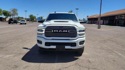 Pearl White 2024 RAM 3500 Laramie Crew Cab 4x4 6'4' Box