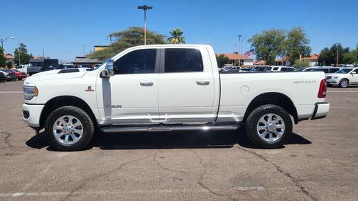 Pearl White 2024 RAM 3500 Laramie Crew Cab 4x4 6'4' Box