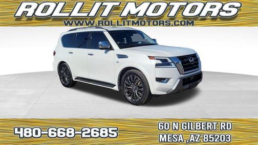 Aspen White TriCoat Pearl 2022 Nissan Armada Platinum 2WD