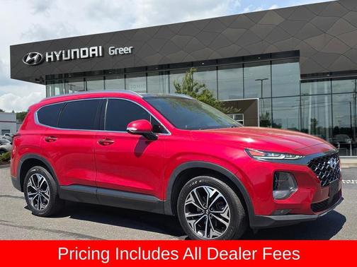 Calypso Red 2020 Hyundai SANTA FE 2.0T Limited